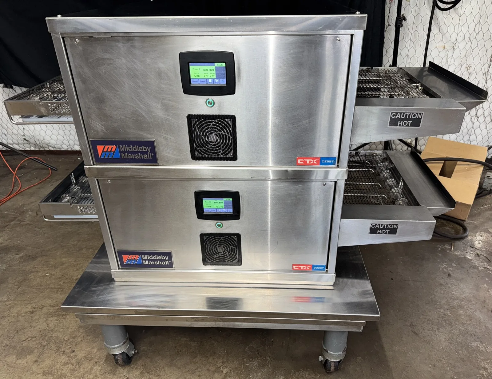 CTX Middleby Marshall DZ33T Infrared Dbl.Electric Conveyor Pizza Ovens thumbnail 2