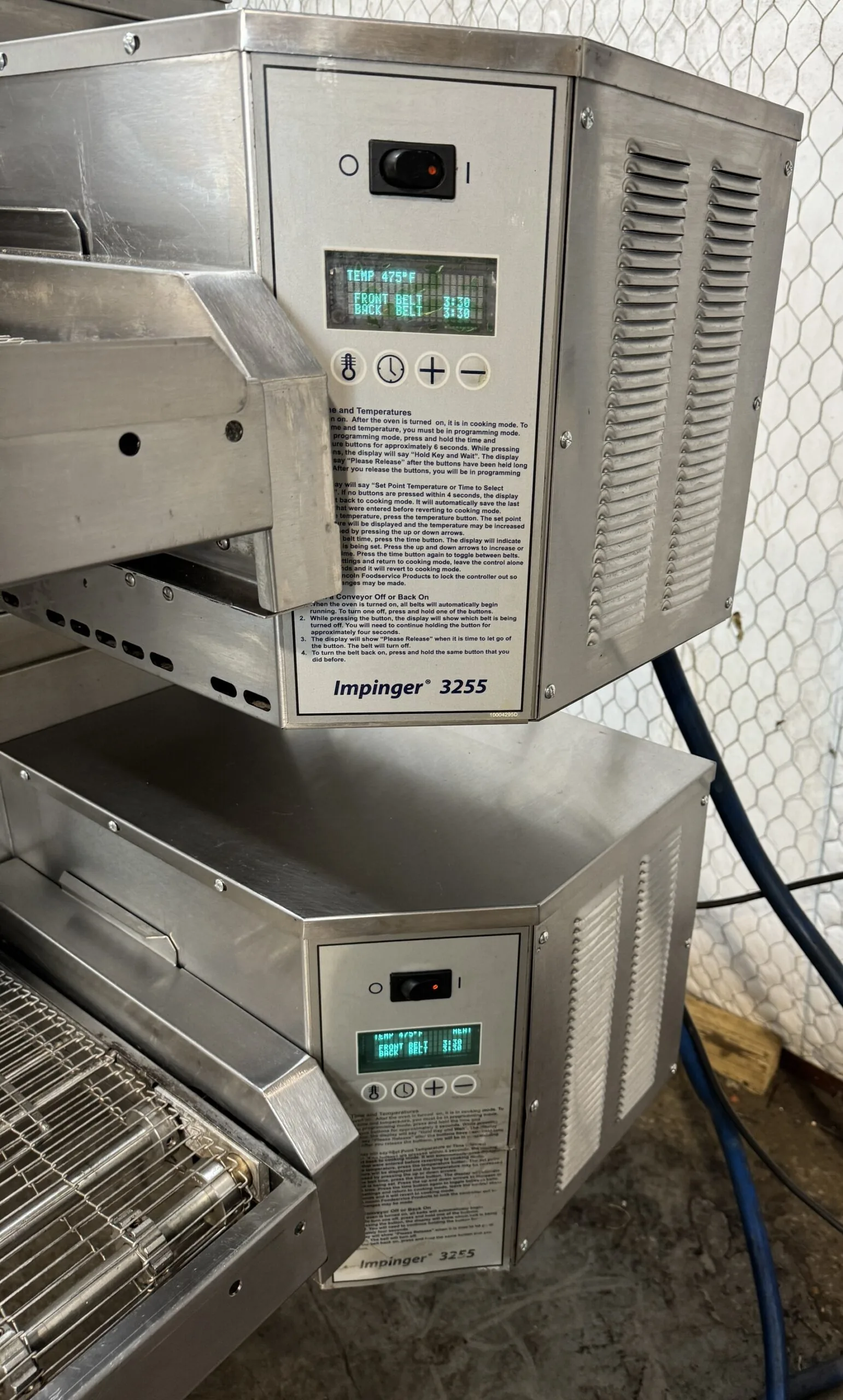 Lincoln Impinger 3255 Dbl. Stack Conveyor Ovens thumbnail 6