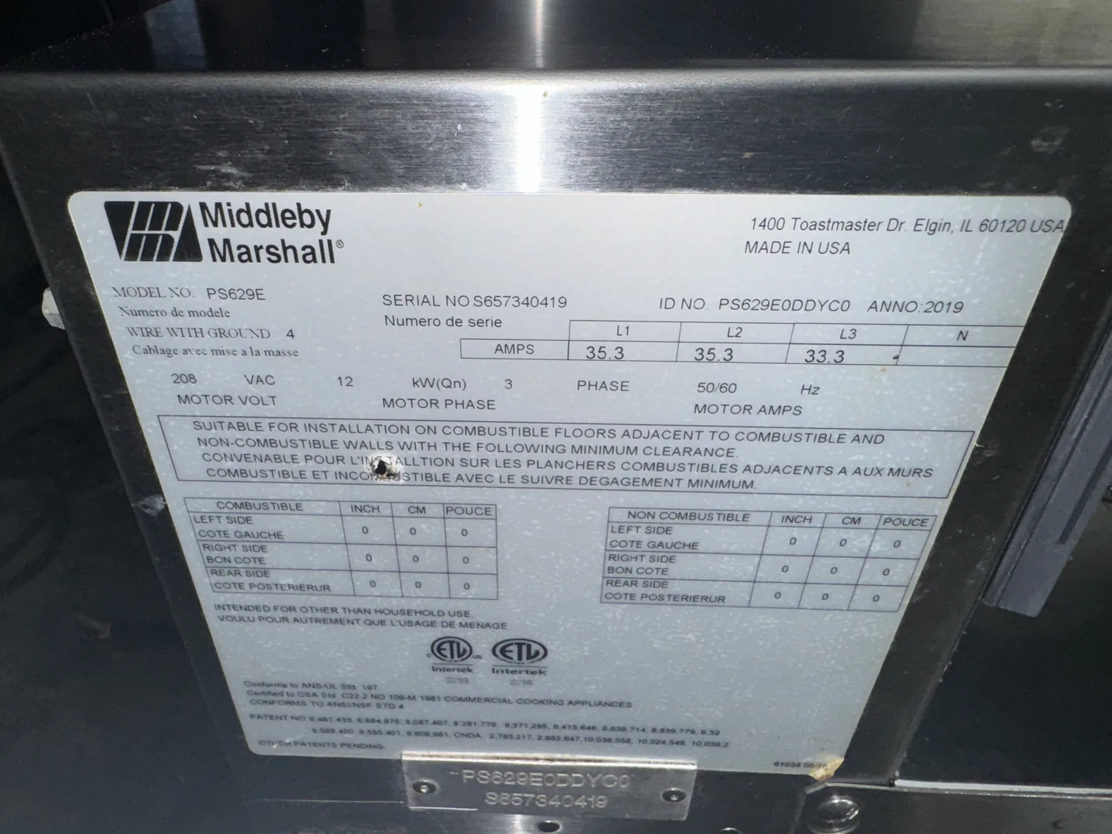 Middleby Marshall PS629e WoW! Electric Double Stack Conveyor Pizza Ovens thumbnail 7