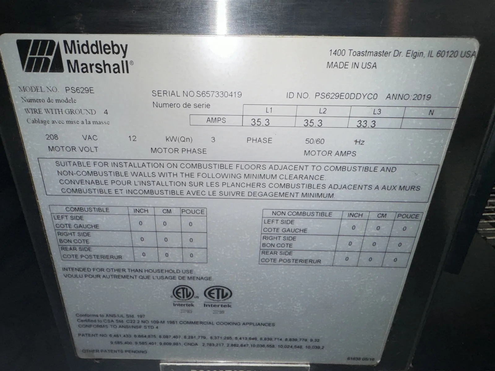Middleby Marshall PS629e WoW! Electric Double Stack Conveyor Pizza Ovens thumbnail 8