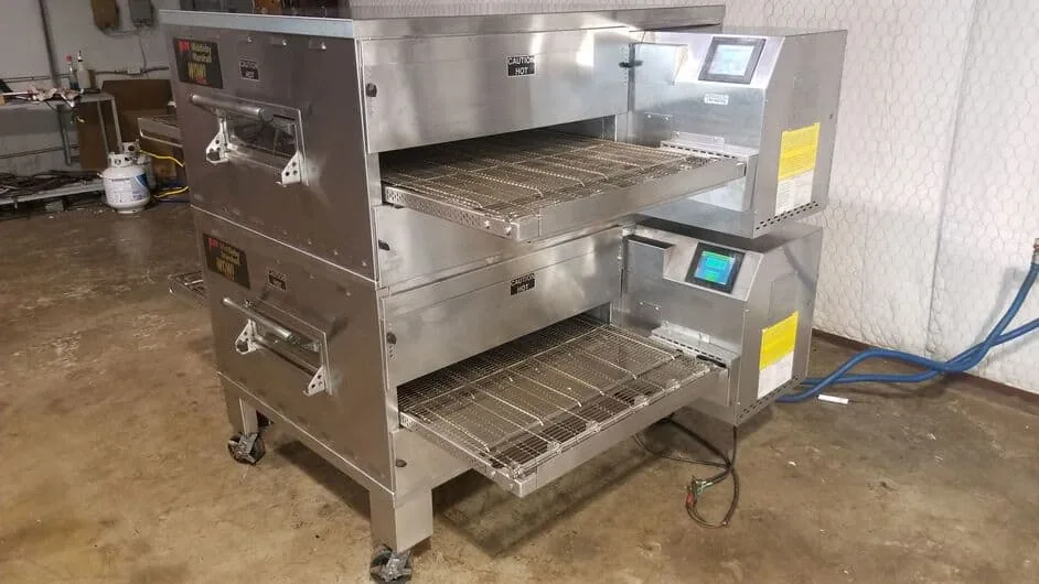 Middleby Marshall PS640g Double Stack Natural Gas Pizza Conveyor Ovens thumbnail 3