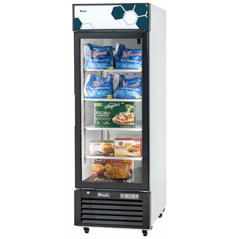 Migali Industries C-23FM-HC 23 cu/ft Glass Door Merchandiser Freezer