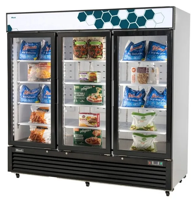 Migali Industries C-72FM-HC 72 cu/ft Glass Door Merchandiser Freezer