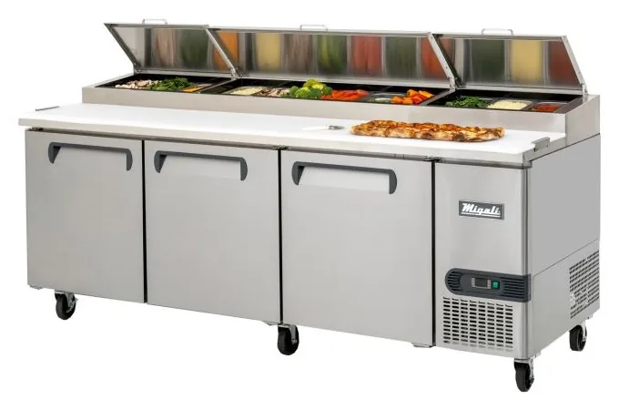 Migali Industries C-PP93-HC 93″ Pizza Prep Table