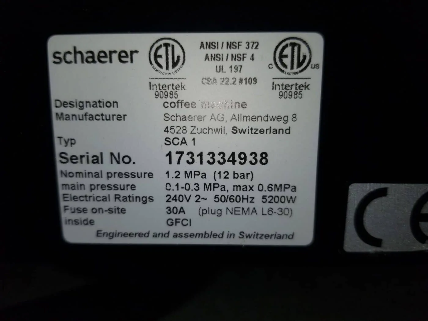 Schaerer Coffee Art Plus Espresso Machine thumbnail 8