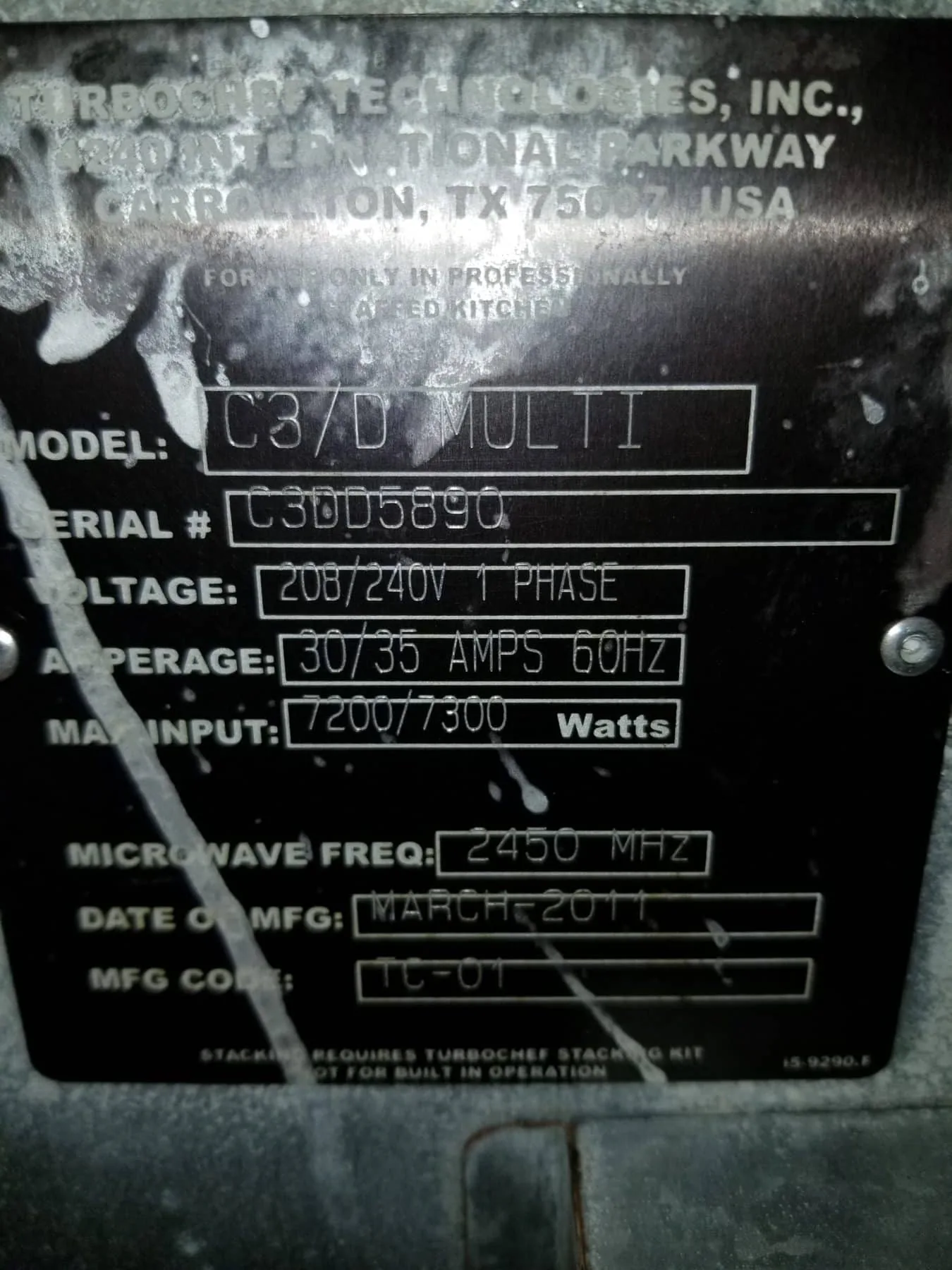 Turbochef C3 Rapid Cook Oven thumbnail 8